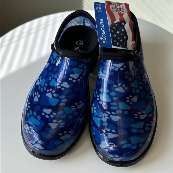 Sloggers Waterproof Garden Shoes Removable Comfortable Insoles Paw Prints NWT 8 - Picture 8 of 15